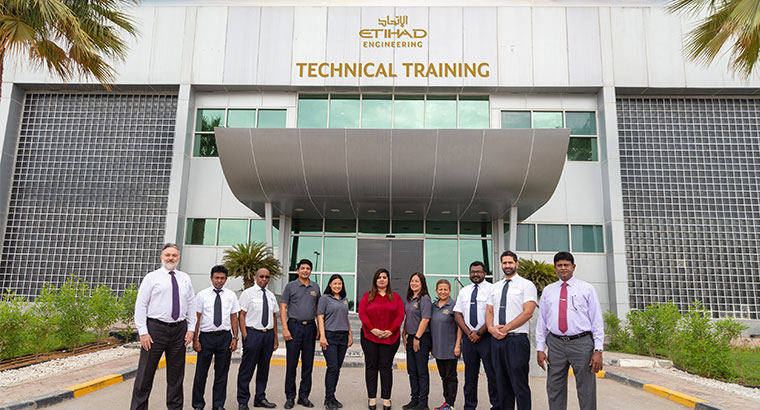 Etihad Engineering Technical Training with Logo